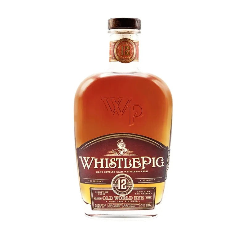 WhistlePig 12 Year Old World Straight Rye Whiskey 750ml