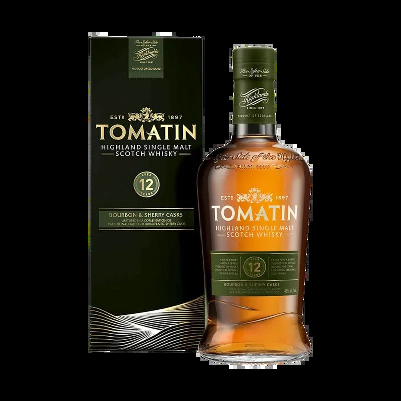 Tomatin Bourbon & Sherry Cask 12 Year Old 750ml