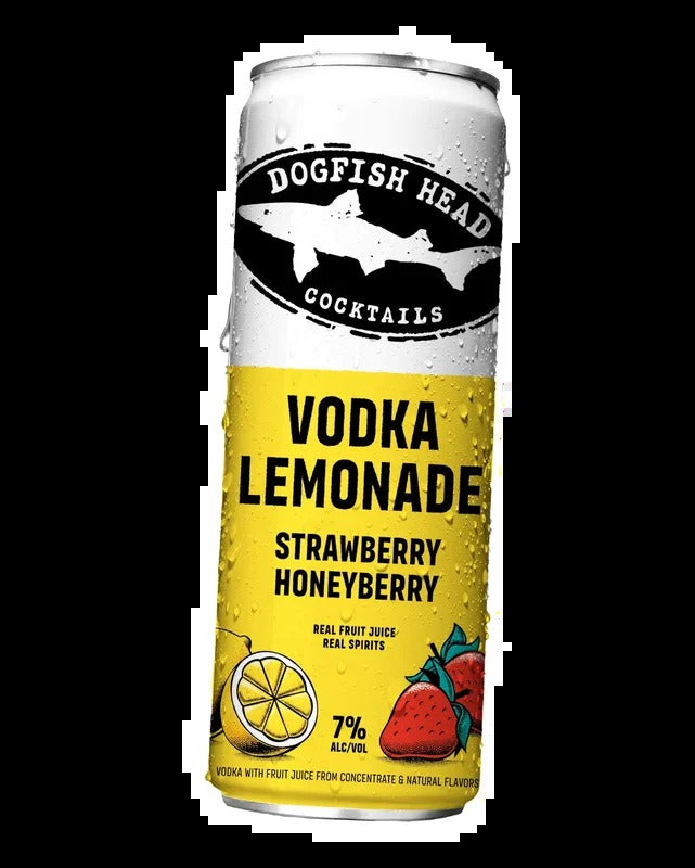 Dogfish Head Strawberry Honeyberry Vodka Lemonade Cocktail Can
