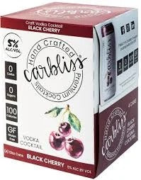 Carbliss Black Cherry Vodka Cocktails 12-Oz Can 4-Pack