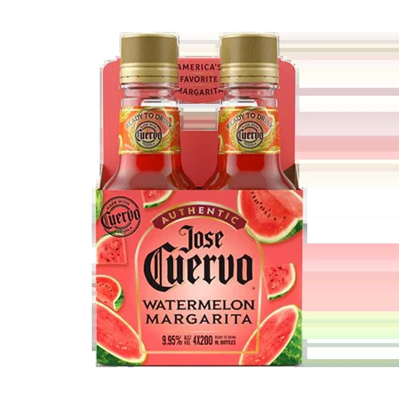 Jose Cuervo Authentic Watermelon Margaritas 200ml Bottle 4-Pack