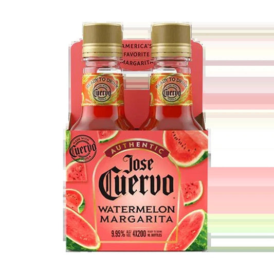 Jose Cuervo Authentic Watermelon Margaritas 200ml Bottle 4-Pack