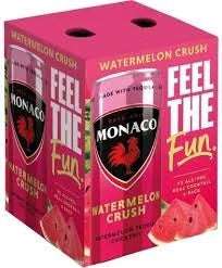 Monaco Watermelon Crush Cocktail 355ml 4-Pack