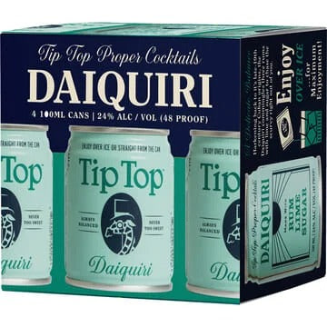 Tip Top Daiquiri: Rum, Lime, Sugar 4pk 100 mL
