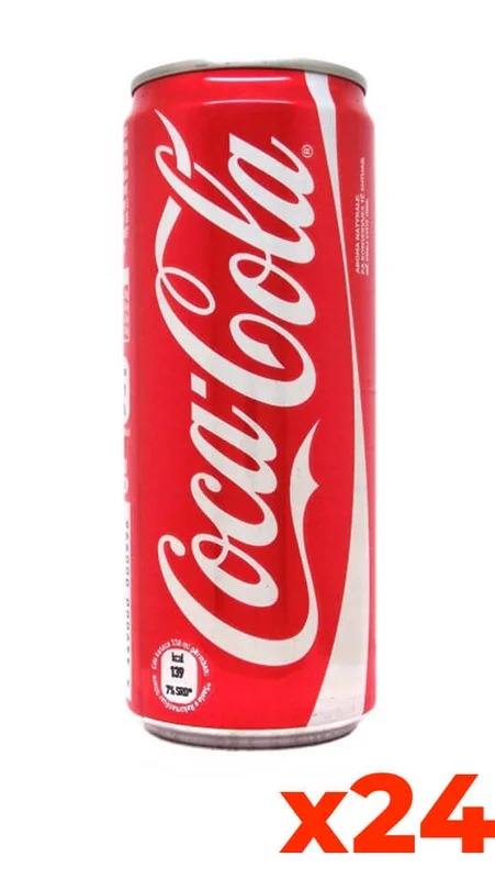 Coca Cola – Confezione cl. 33 x 24 Lattine Sleek (eu)