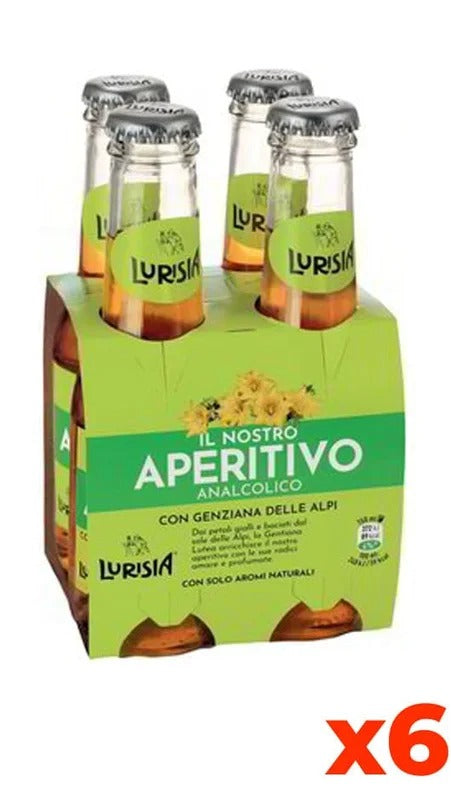 Aperitivo Lurisia Genziana – Cluster da 4 Bottiglie – Confezione 15cl x 6 Cluster