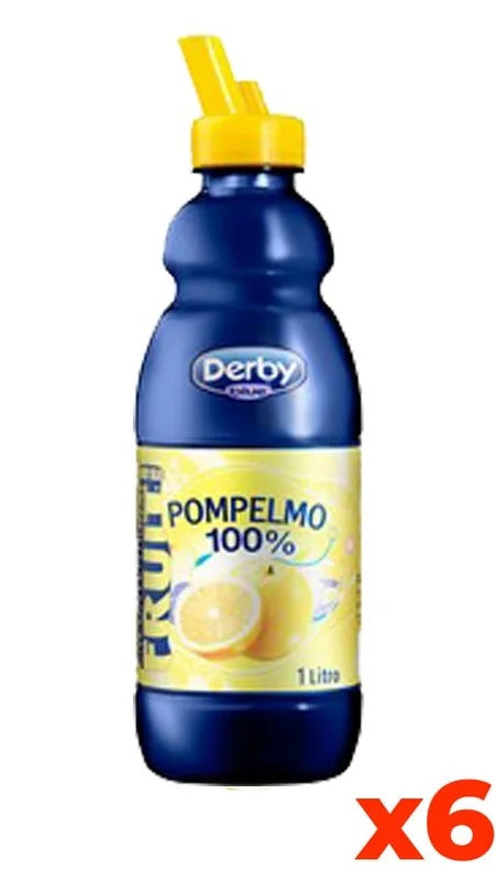 Derby Blue Pompelmo 100% – Pet – Confezione 1lt x 6 Bottiglie