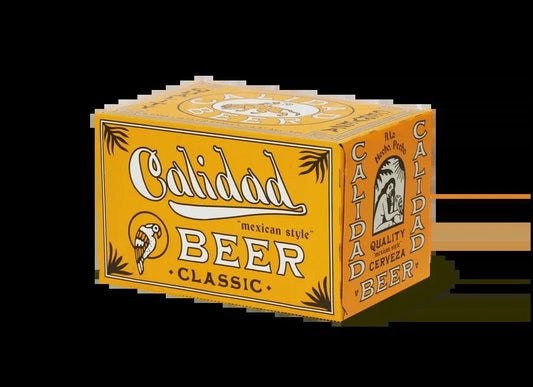 Calidad Cerveza Mexican Style 12oz 6 Pack Can